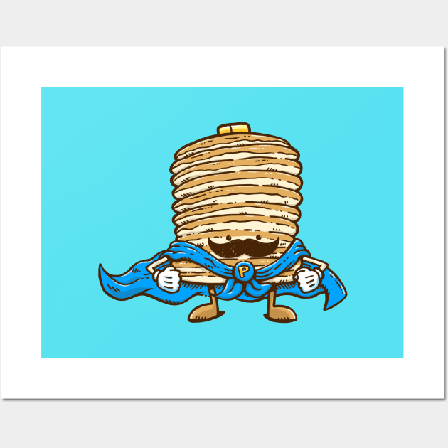 Captain Pancake's Mustache Wall Art by nickv47